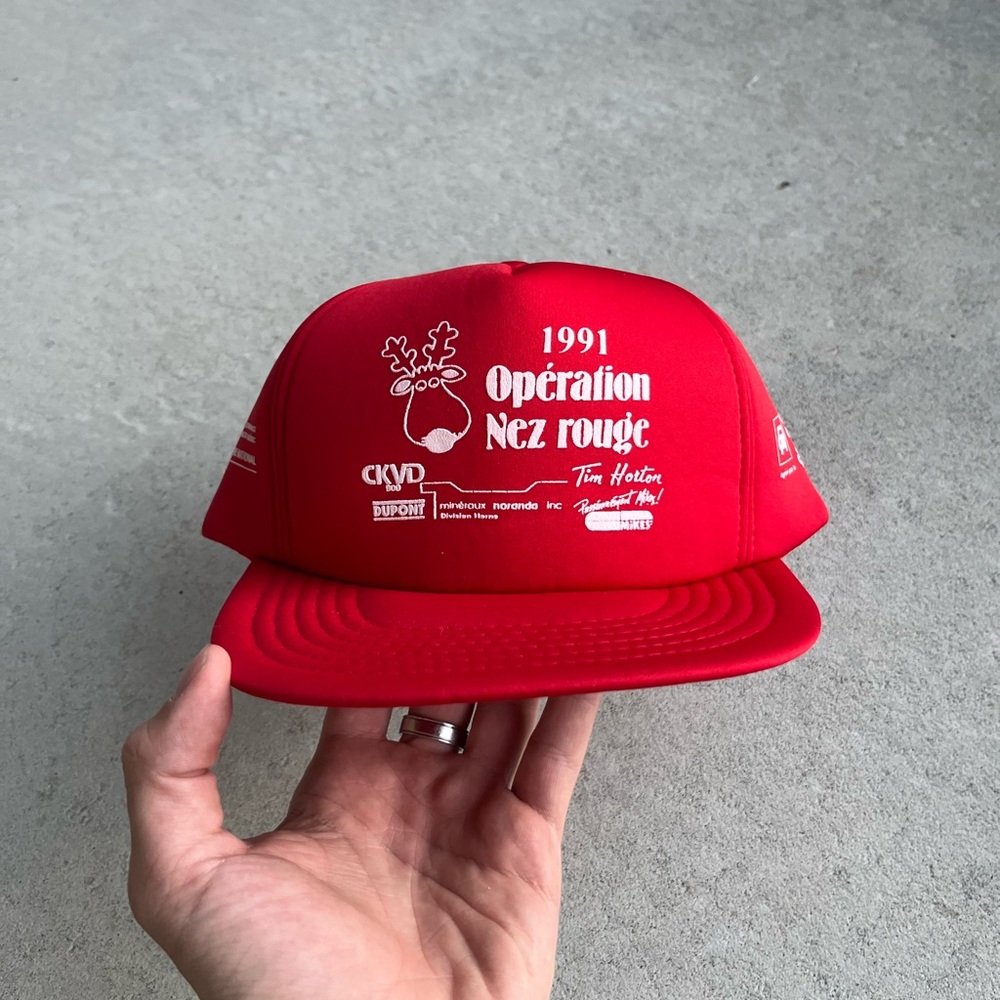 Vintage 1991 Red Operation Nez Rouge Cap